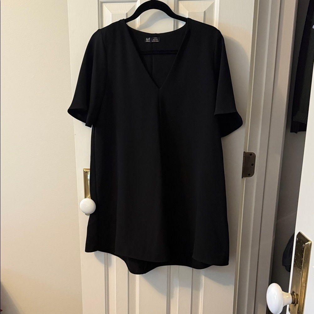 Zara Elegant Black Maxi Dress